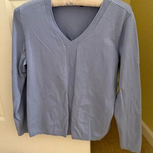 Talbots Soft Blue Knit Top